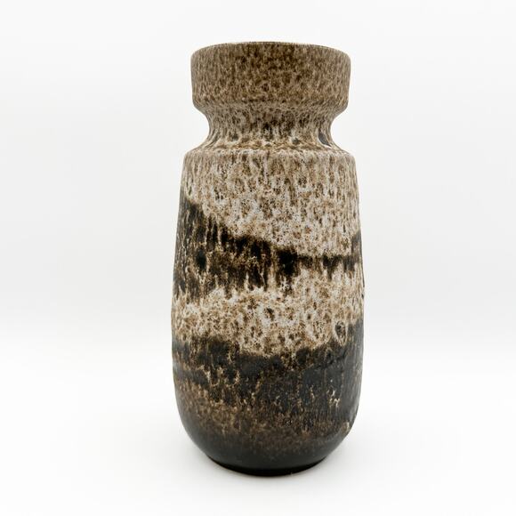 Scheurich Keramik MCM Vase 1960s West German Ceramic Fat Lava Glaze 242-22 - Picture 9 of 13